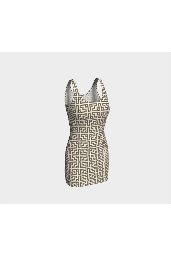 Tiriyó-Kaxuyana Beadwork Print Bodycon Dress - Objet D'Art