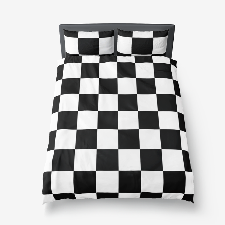 Piebald Pixels Microfiber Duvet Cover - Objet D'Art