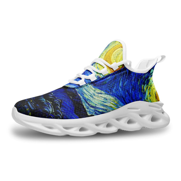 Van Gogh Starry NightUnisex Bounce Mesh Knit Sneakers - Objet D'Art