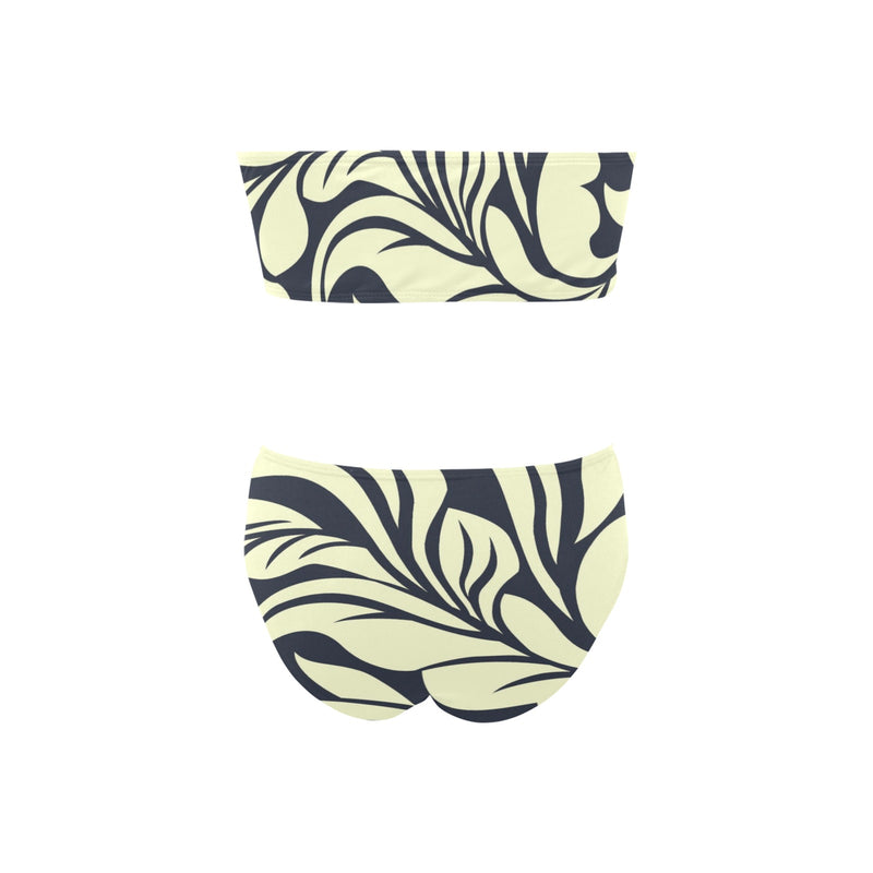 petal play print Chest Wrap Bikini Swimsuit (Model S36) - Objet D'Art