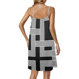 tracks 2 Drawstring Neck Sleeveless Dress (Model D68) - Objet D'Art