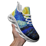 Van Gogh Starry NightUnisex Bounce Mesh Knit Sneakers - Objet D'Art