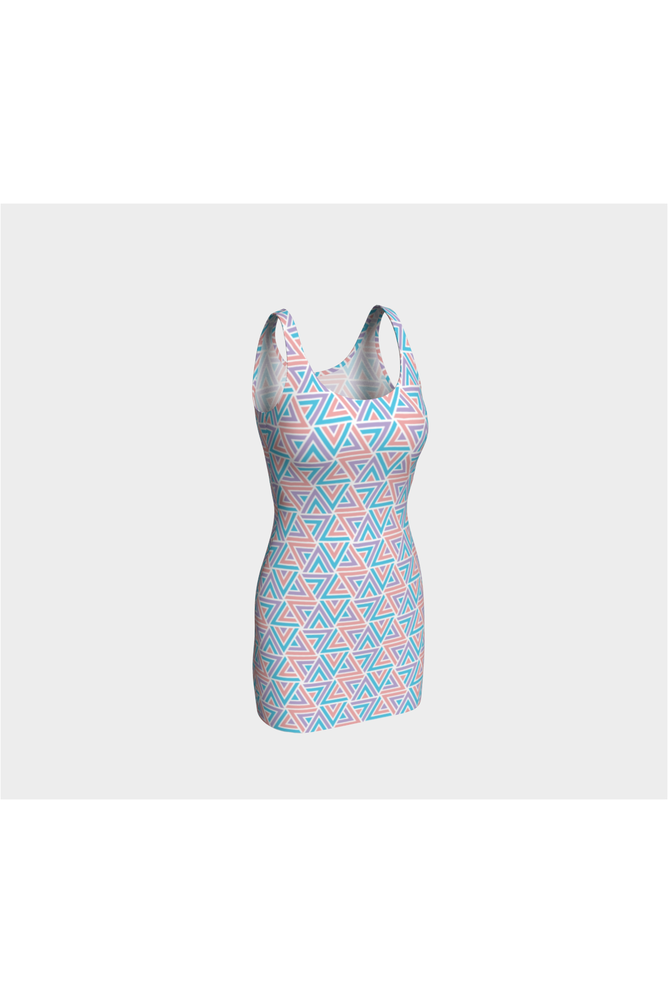 Pastel Trigonomety Bodycon Dress - Objet D'Art