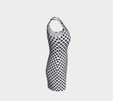 Polka Dot Bodycon Dress - Objet D'Art
