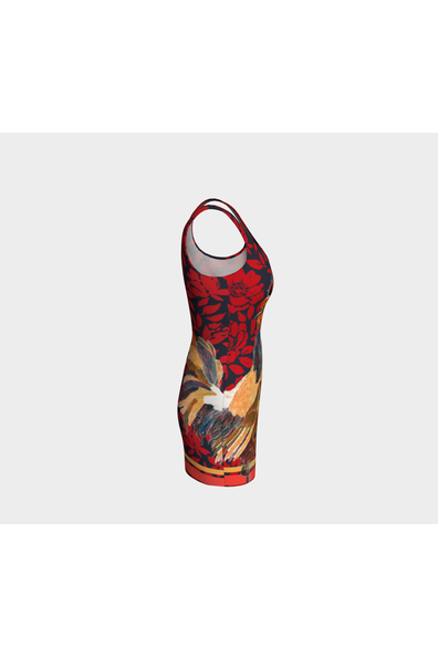 Rooster Bodycon Dress - Objet D'Art