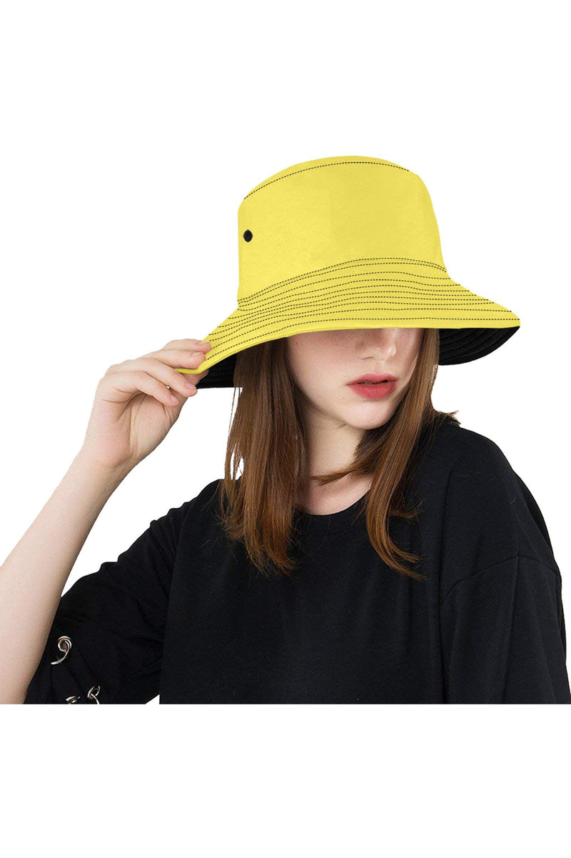 Yellow Unisex Summer Bucket Hat - Objet D'Art