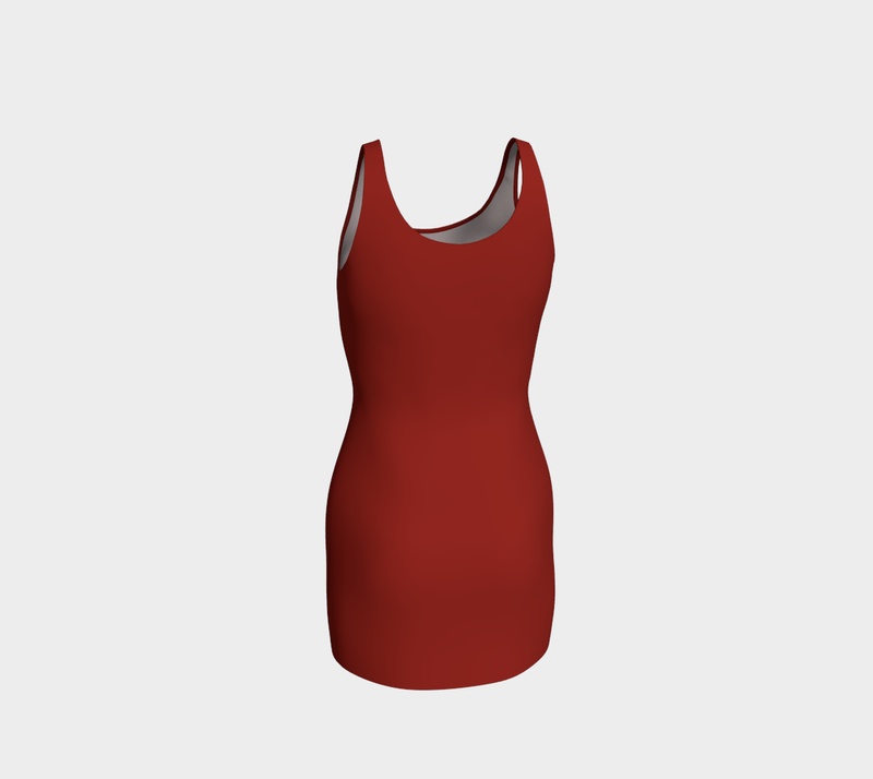 Earth Tone Clay Bodycon Dress - Objet D'Art