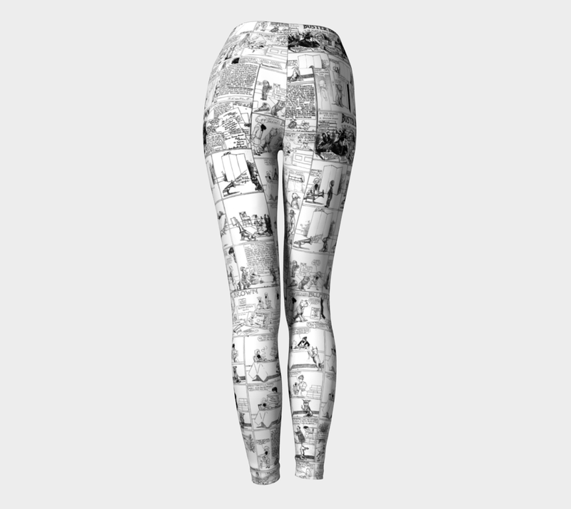 Vintage Comics Yoga Leggings - Objet D'Art