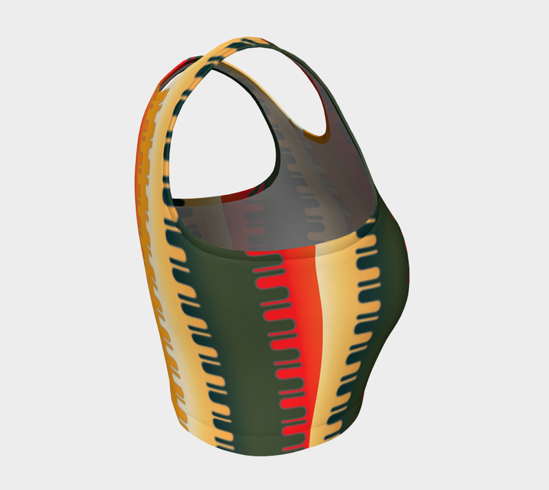Groovy Athletic Crop Top - Objet D'Art