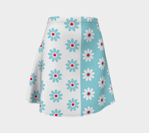 Two Tone Daisy Flare Skirt - Objet D'Art