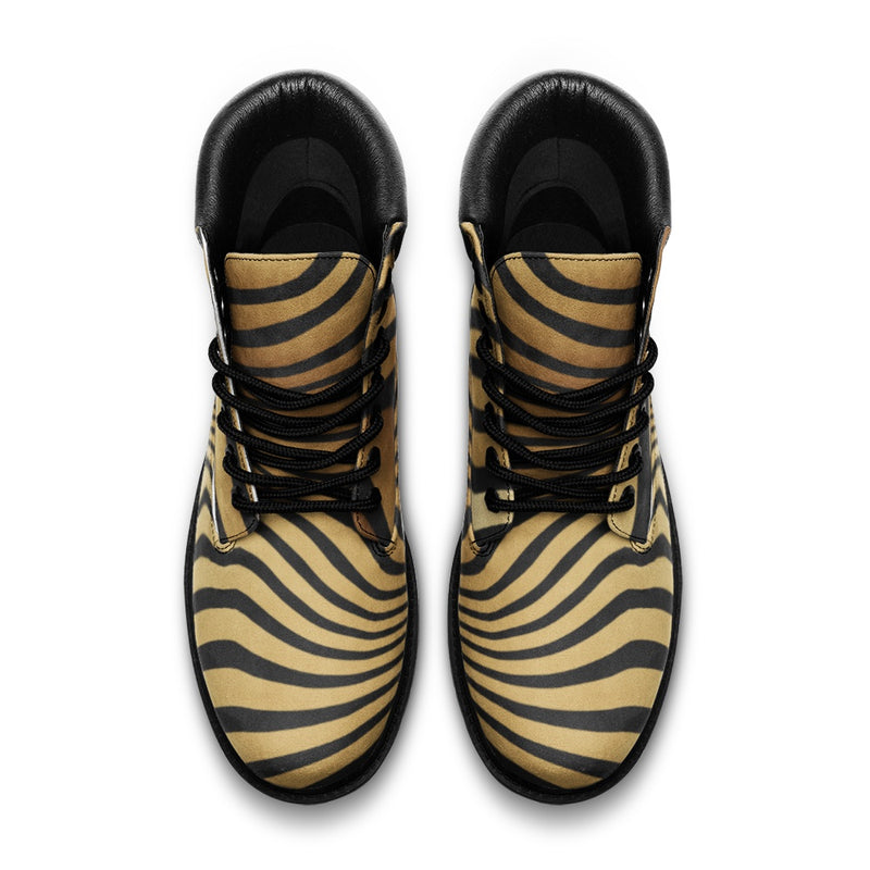Tiger Abstract Casual Leather Lightweight boots TB - Objet D'Art