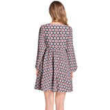 Lantern Sleeve Deep V-Neck Short Dress - Objet D'Art
