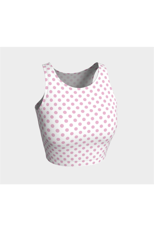 Pink Polka dot Athletic Top - Objet D'Art