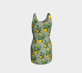 Lemon Dots Bodycon Dress - Objet D'Art