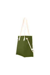 Pineapple Green Clover Canvas Tote Bag (Model 1661) - Objet D'Art