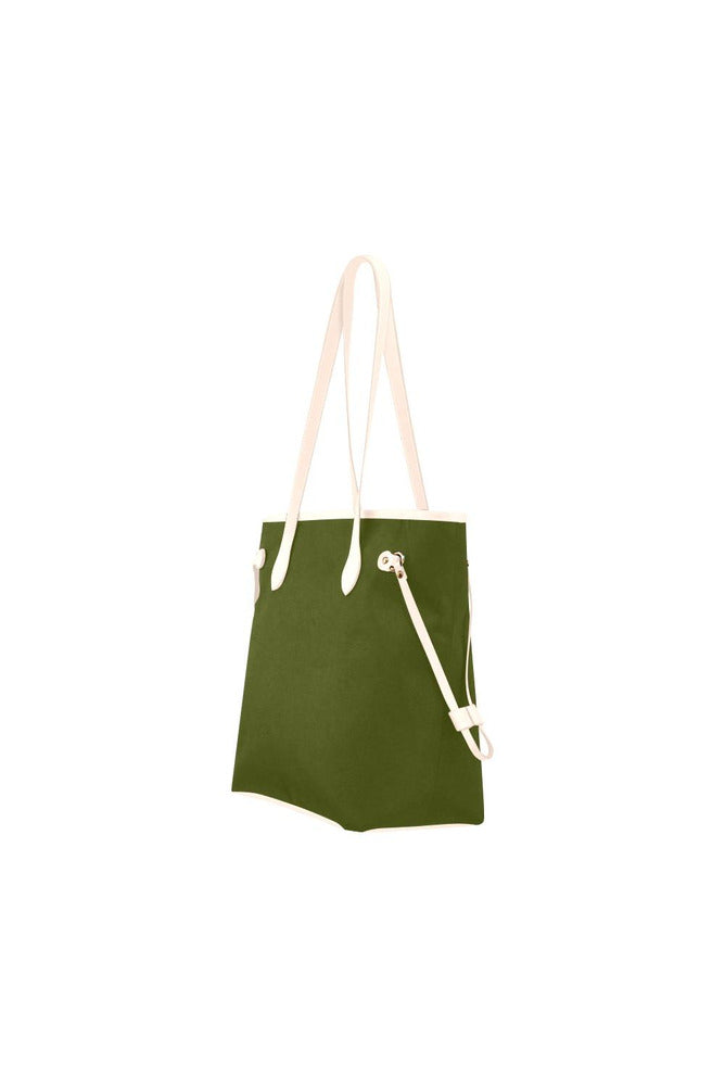 Pineapple Green Clover Canvas Tote Bag (Model 1661) - Objet D'Art