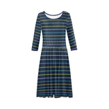 Passionately Polka Dot Tethys Half-Sleeve Skater Dress