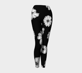 Floral Silhouette Yoga Leggings - Objet D'Art