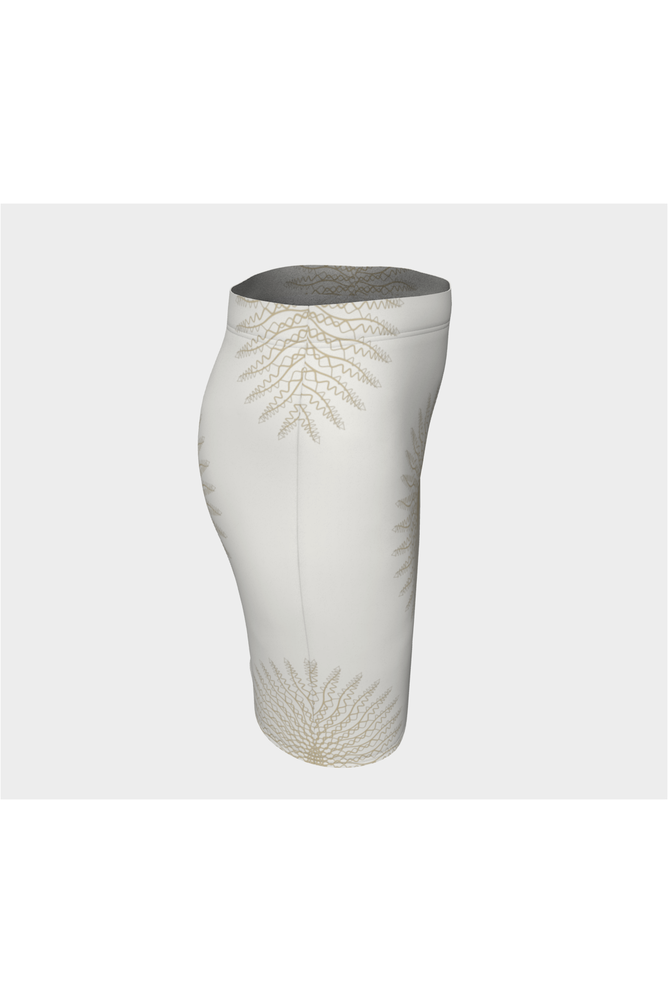 Creme Mandala Fitted Skirt - Objet D'Art