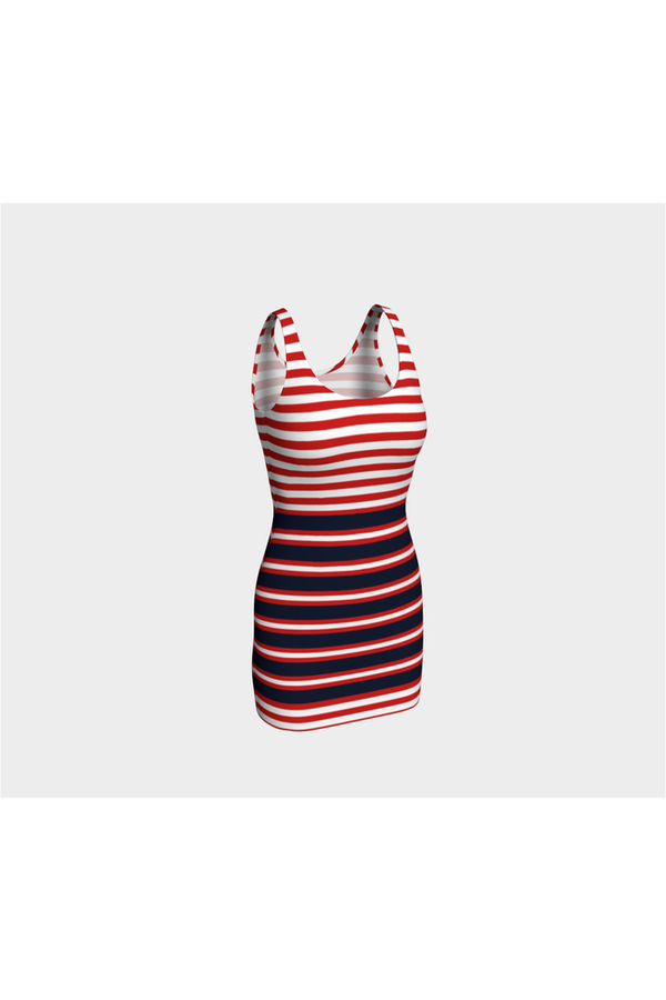 Americans Stripes Bodycon Dress - Objet D'Art