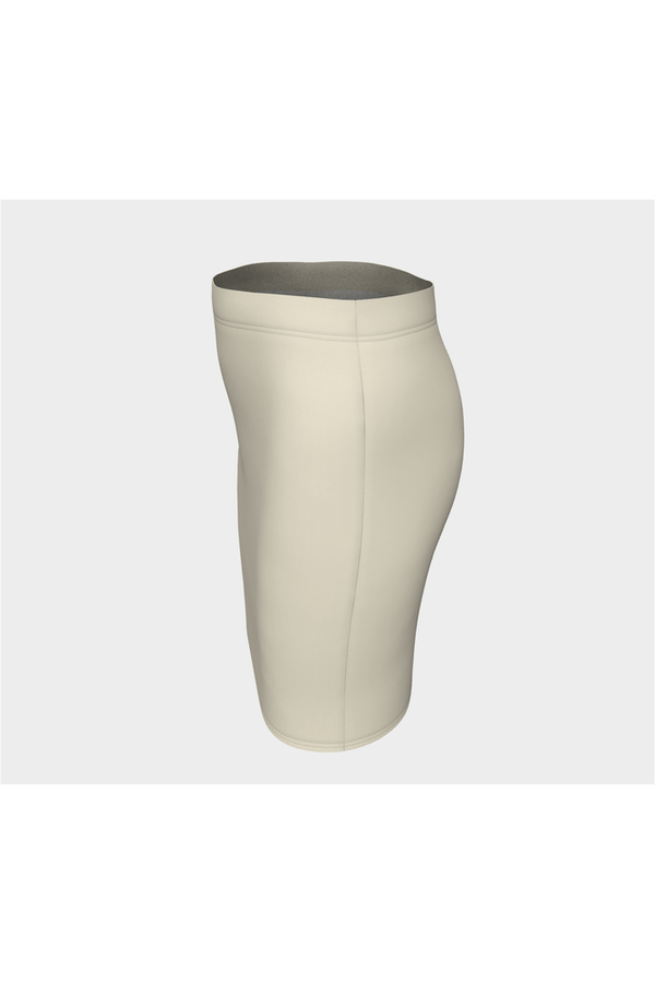 Wheat Colored Fitted Skirt - Objet D'Art