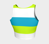 Vibrant Athletic Crop Top - Objet D'Art