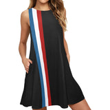 Americana Sleeveless A-Line Pocket Dress - Objet D'Art