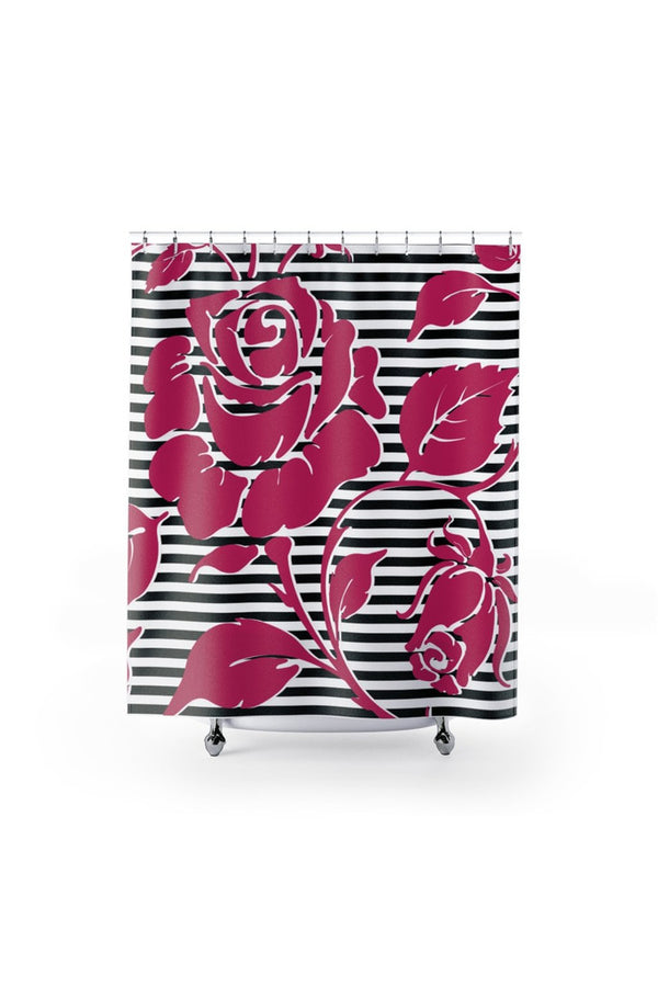 Pink Rose Shower Curtains - Objet D'Art