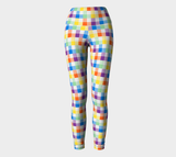 Confetti Pixels Yoga Leggings - Objet D'Art