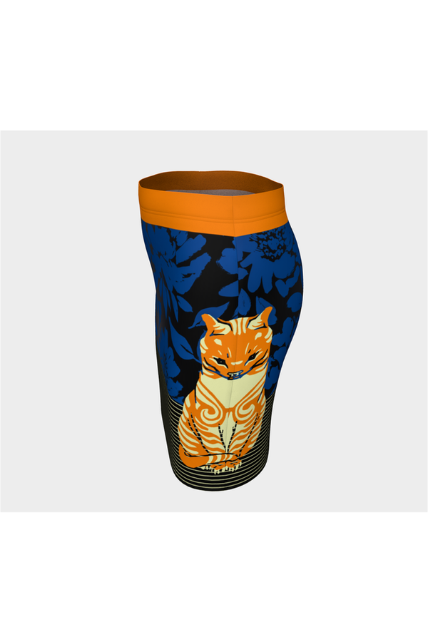 Feline in the Flowers Fitted Skirt - Objet D'Art