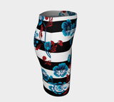 Floral Striped Fitted Skirt - Objet D'Art