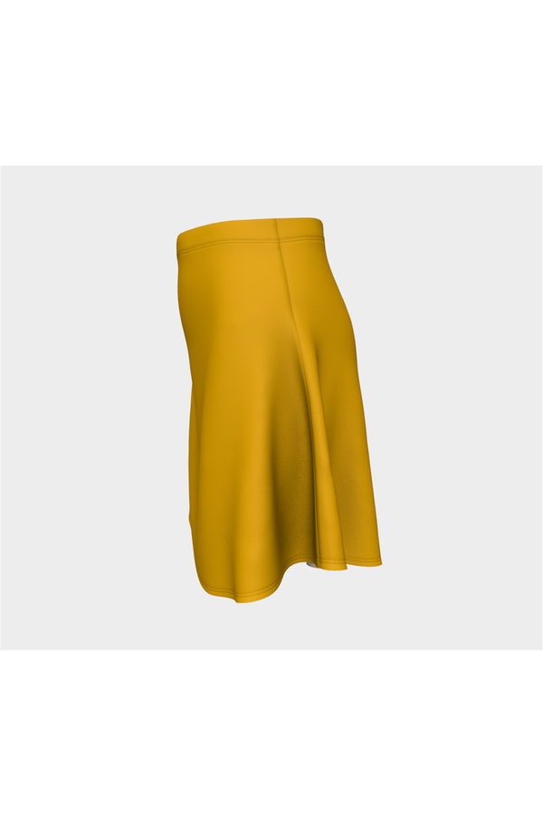 Floral Gold Flare Skirt - Objet D'Art