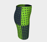 Vegan Green Polka Dot Fitted Skirt - Objet D'Art
