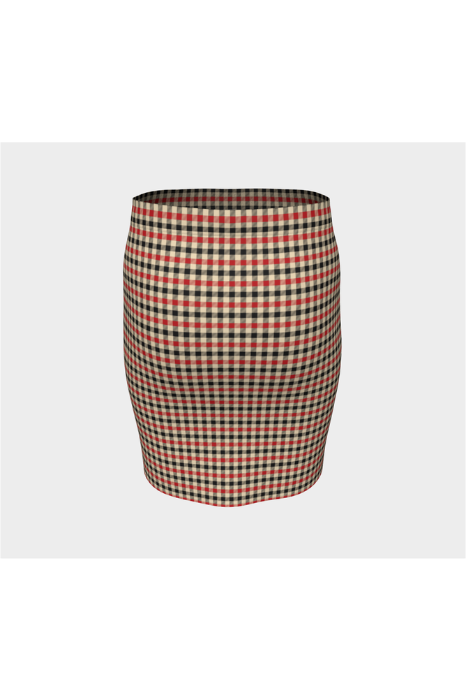 Plaid Fitted Skirt - Objet D'Art