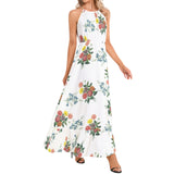 M Kemp Dahlia Ruffle Hem Halter Neck Maxi Dress - Objet D'Art