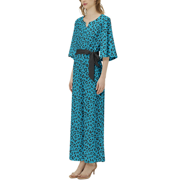 Dolman Sleeve Belted Wide Leg Jumpsuit - Objet D'Art