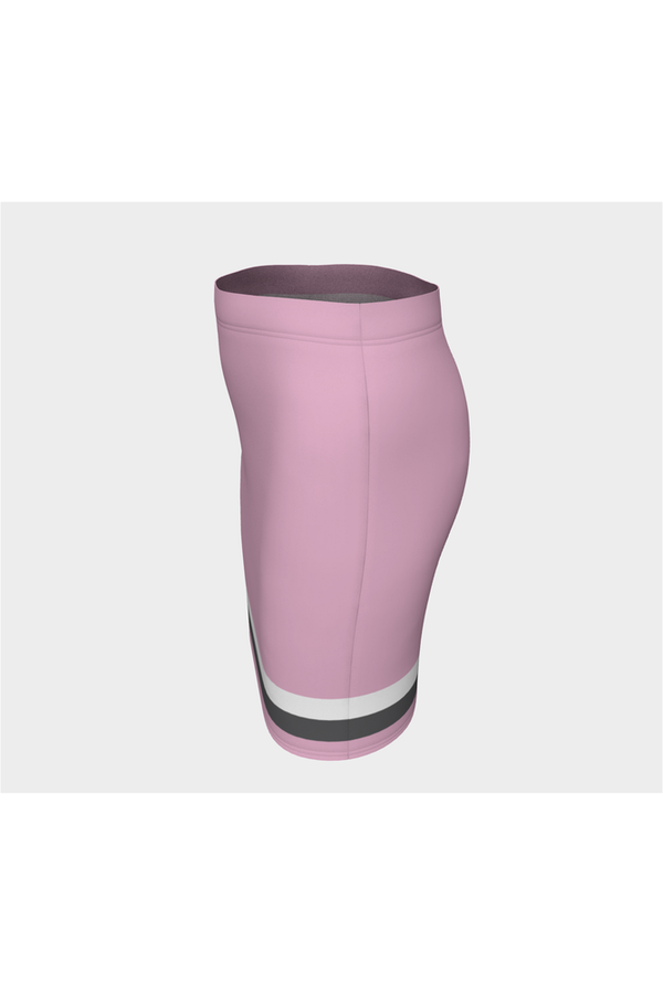 Pink Striped Fitted Skirt - Objet D'Art