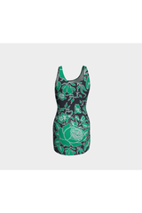 Floral Flow Bodycon Dress - Objet D'Art