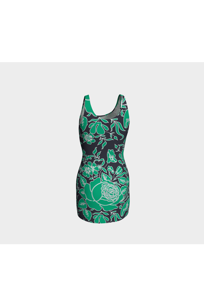 Floral Flow Bodycon Dress - Objet D'Art