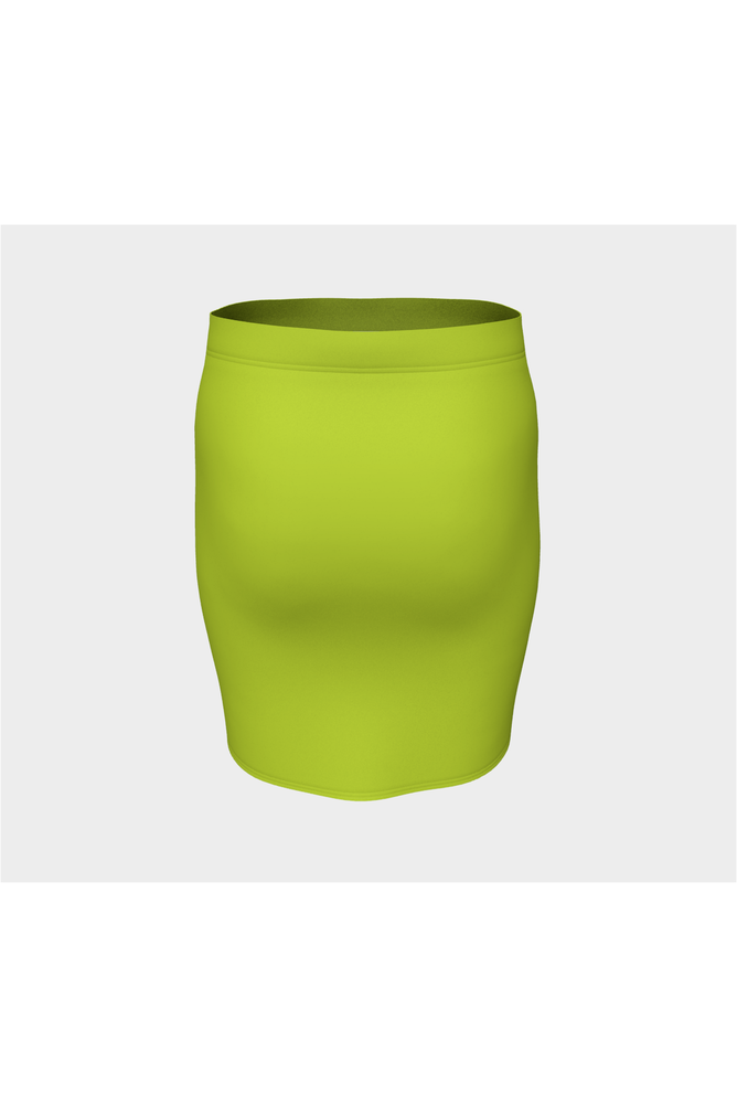 Lime Punch Fitted Skirt - Objet D'Art