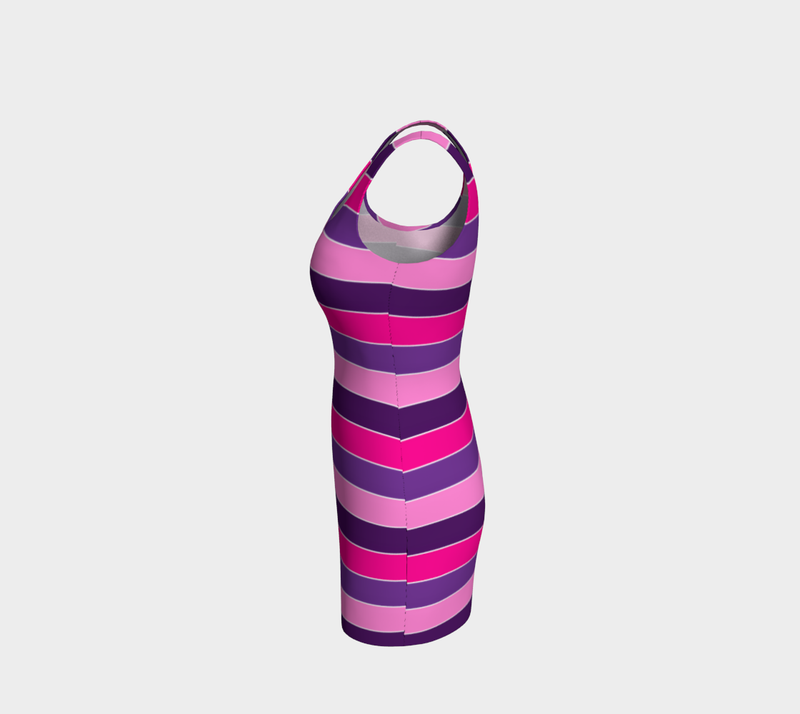 Striped Bodycon Dress - Objet D'Art