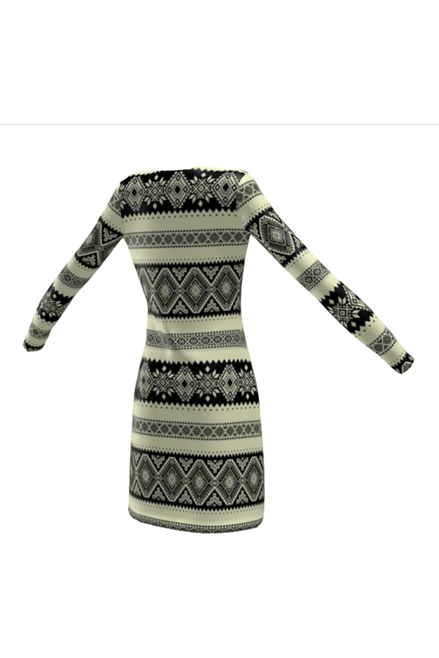 Arabesque Ladies Cardigan Dress - Objet D'Art