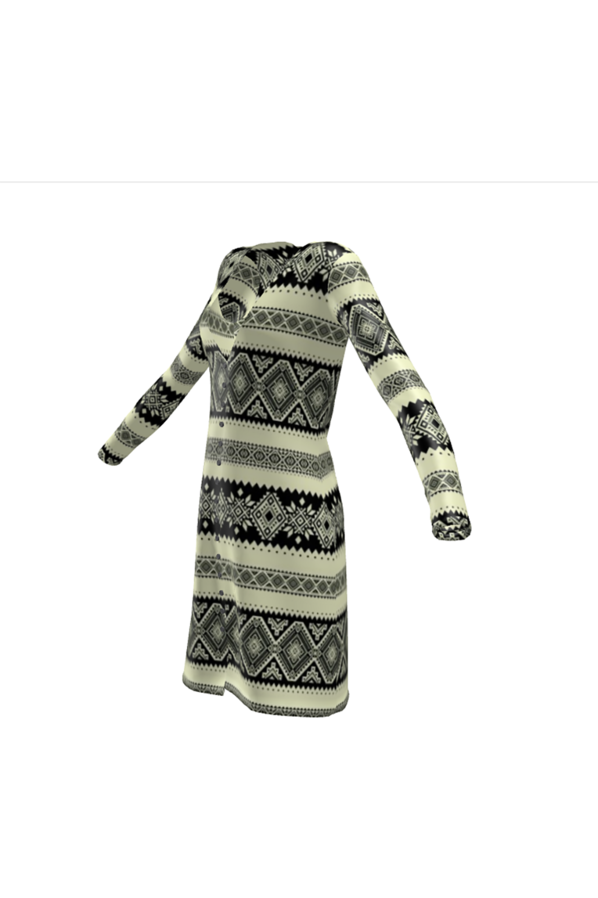 Arabesque Ladies Cardigan Dress - Objet D'Art