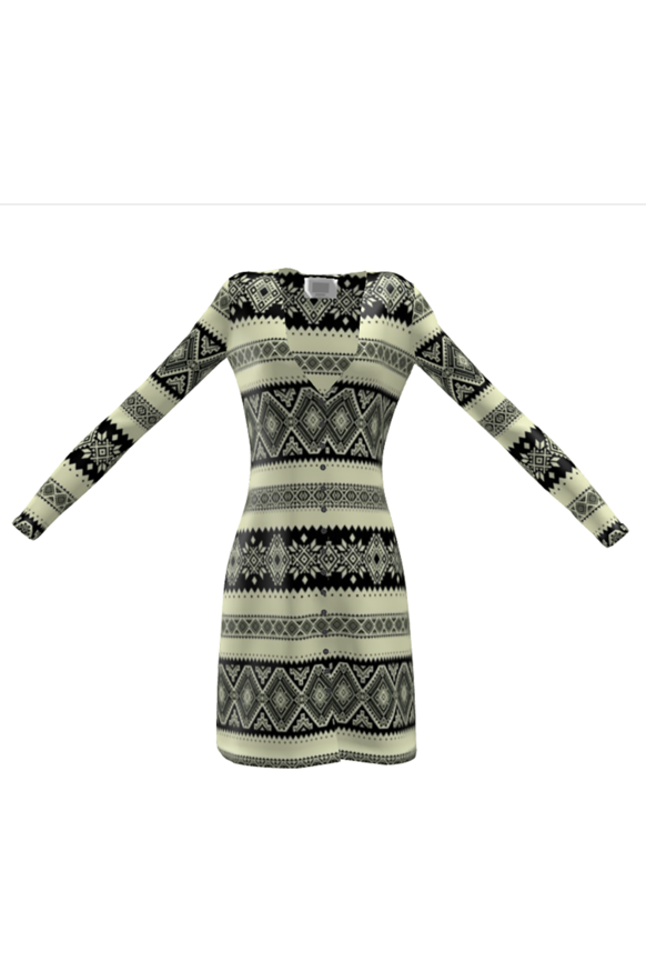 Arabesque Ladies Cardigan Dress - Objet D'Art