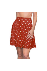 Hummingbirds on Samba Women's Skater Skirt - Objet D'Art