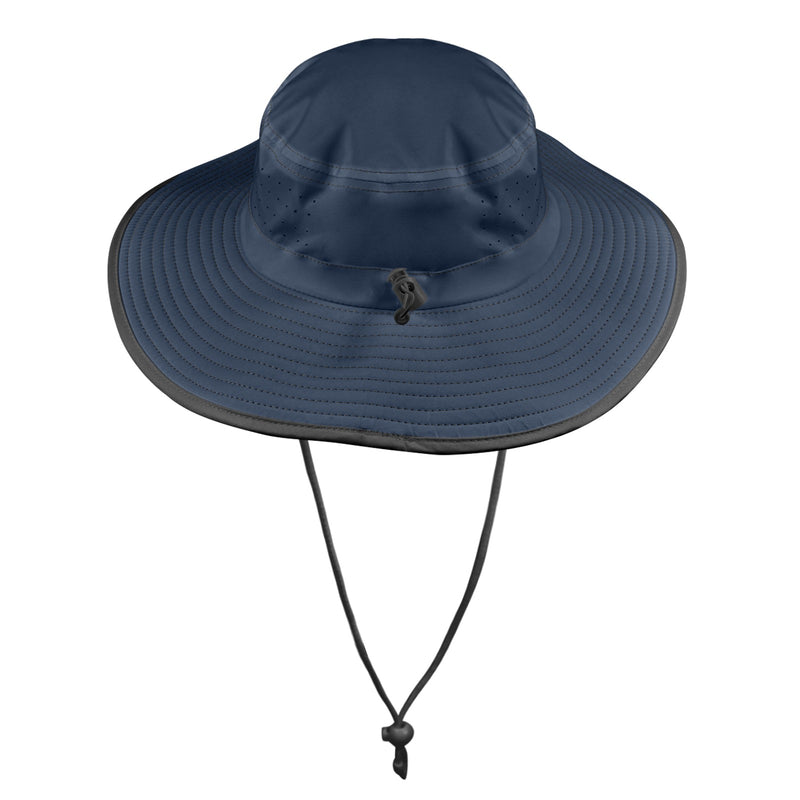 dark blue print 2 Wide Brim Bucket Hat - Objet D'Art