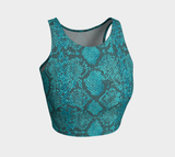 Snakeskin Athletic Crop Top - Objet D'Art