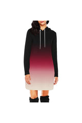 Gradient Rose All Over Print Hoodie Mini Dress (Model H27) - Objet D'Art
