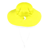 bright yellow athletic crop top Wide Brim Bucket Hat - Objet D'Art