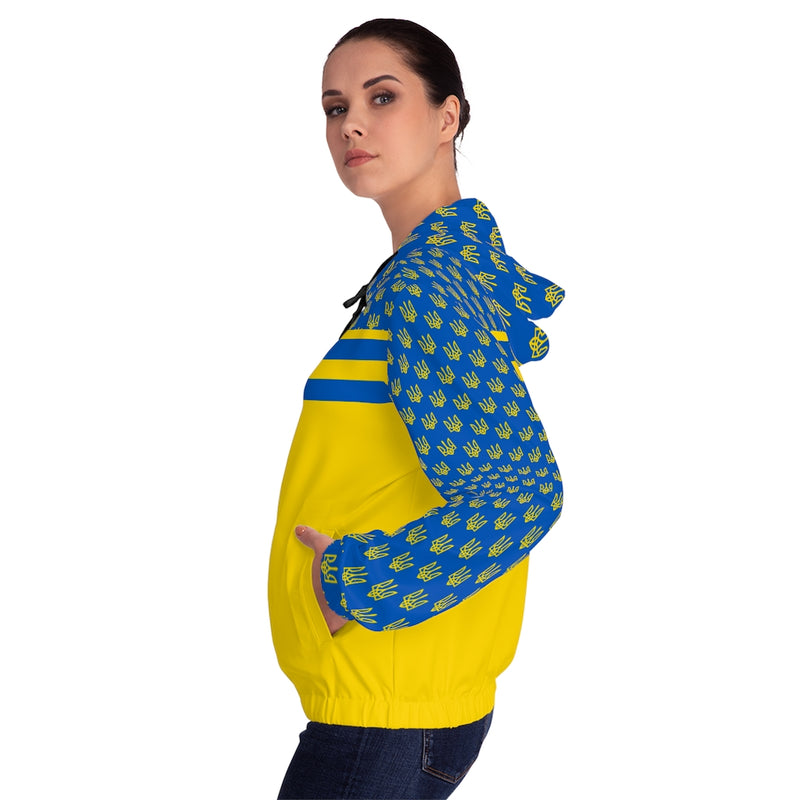 Support Ukraine Women’s Full-Zip Hoodie - Objet D'Art